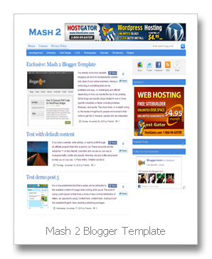 Mash 2 Premium Blogger Template ~ free blogger templateFree Download ...